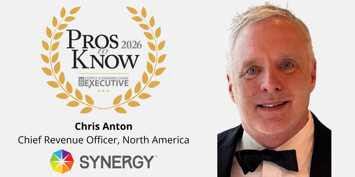 Chris Anton of Synergy Logistics Named a 2026 Supply & Demand Chain Executive Pro to Know